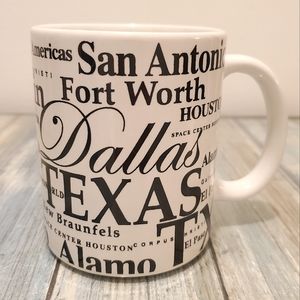Texas TX travel mug : San Antonio Dallas Fort worth